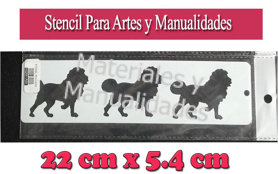 Stencil león Pequeño Plantillas Para Arte Y Manualidades 