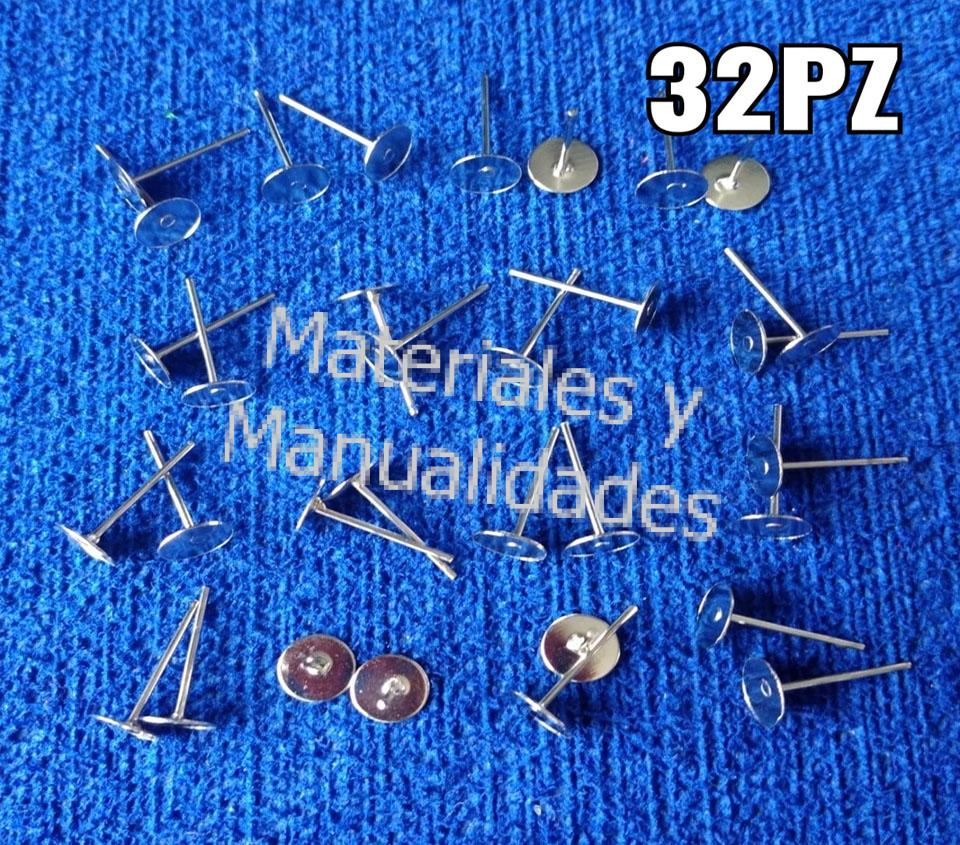 Bolsa de topos redondos plateados clásicos para aretes