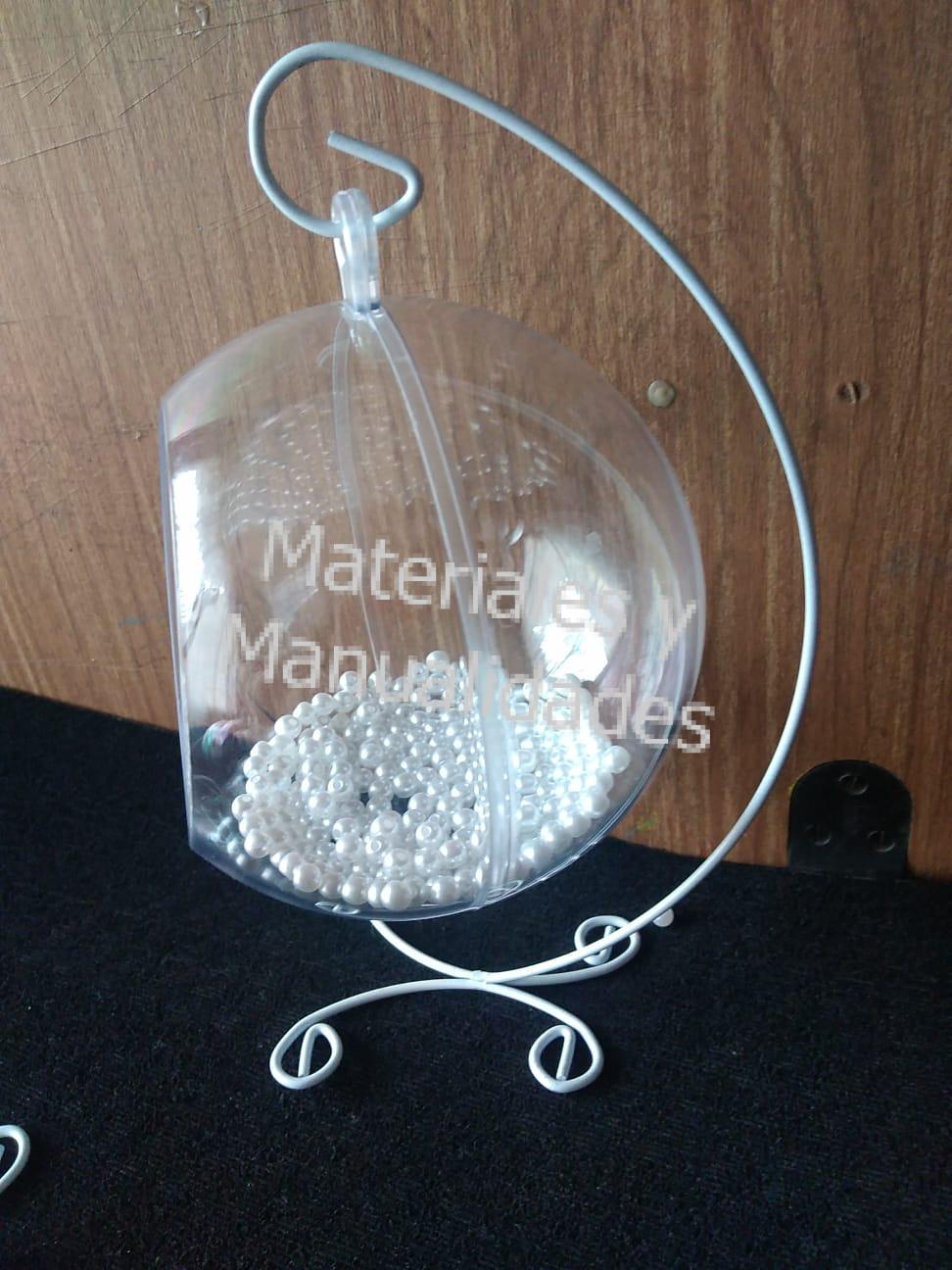 Esferas burbujas grandes para navidad en material acrílico Transparente de 12cm