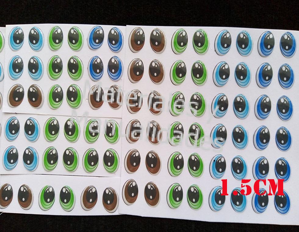 Ojos Adhesivos Alto Relieve 3d Para Muñecas Manualidades Fomy Pa