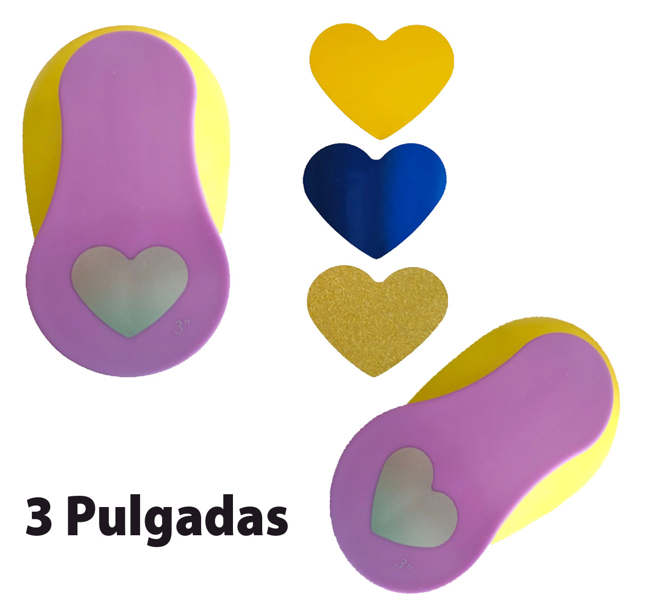 Troquel 3 pulgadas corazon  Foami Sacabocados de Corazón