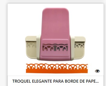 Troquel Elegante Para bordes Sacabocados Papel cartulina y pergamino