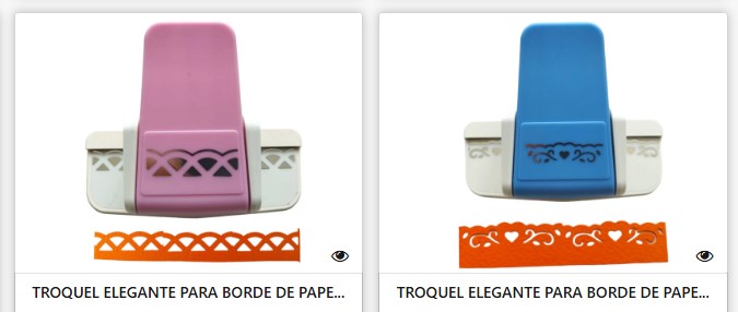 Troquel Elegante Para bordes Sacabocados Papel cartulina y pergamino